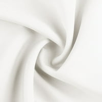 BAZYREY WOMENS BluZA ženska puna boja labava V-izrez Zipper Hollow Čipka kratkih rukava bijeli XL