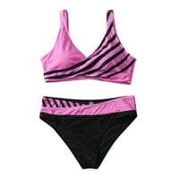 FVWitlyh bikini setovi za žene 2xL kupaće kupaće kostime za žene plus veličine Ženska modna ljetna dva