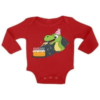 Newkward Styles Dinosaur Birthday Baby Bodysuit s dugim rukavima Slatki pokloni za tuširanje za bebe
