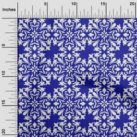 Onuone Rayon Indigo plava tkanina azijska blok cvjetna tkanina za šivanje tiskane pločice od dvorišta