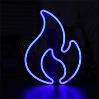 Flame Neon znak, neonska svetla za zidni dekor, USB baterija Neonska zidna svetla Svjetlosna svetla