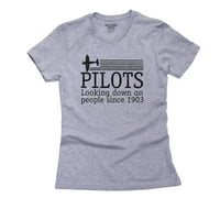 Piloti gledaju na Peplju od urnebežnih ženskih pamučnih siva majica