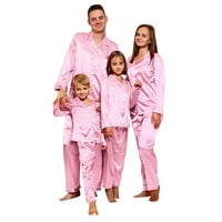 Mortilo Božićna porodica pidžama zimske pidžame za žene jesen zimske V vrat za spavanje za mamu noćna