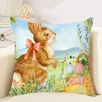 Hesocycy jastuk elegantan crtani dizajn čistim tiskanjem poliesterskih breskve kože Happy Easter Slatko