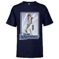 Star Wars Luke Skywalker 70s retro - majica kratkih rukava za djecu - prilagođena-atletska mornarica