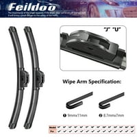 Feildoo 20 & 20 brisača za brisanje za Ford E-Super Duty 20 + 20 vetrobranskog stakla za vetrobranskog