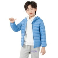 Uuszgmr Child coats za dječake Dječji kaput zimski jakni kapuljač kapuljača Soild Toddler Obrada vjetrootporni