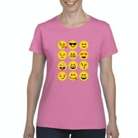 - Ženska majica kratki rukav, do žena veličine 3xl - Emoji grupa