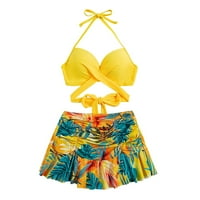 Push up ženski havaji push up halter bikini kupaći kostim za kupaći kostim za kupanje, odijelo za kupaće