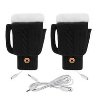 Smanjene toplotne rukavice za žene pletene rukavice Smart USB punjiva zimska hladna zaštita toplina