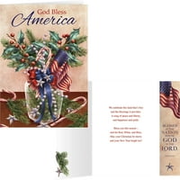 Patriotski blagoslov Bookmark Božićna kartica set od 20