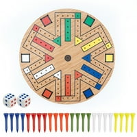 Brza igračka igra, PEG Game Drvena ploča sa obojenim klinovima i bacima, brza igra za igrače, igra porodičnih