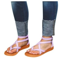 Dezed ženske sandale za čišćenje ljeta Žene ravne otvorene nožne prste prozračne sandale kopče kaiševe