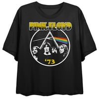 Pink Floyd Group Shot Crew vrat kratkih rukava Ženska majica Crnog usjeva-XL