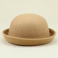 SKPBlutn prozračan sunčani ležerni stil elegantni odrasli su čvrsti šešir Roll up BRIM Panama Bowler