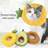 Mekane slatke mačke pamučne konuse, avokado, ananas, konus za vrat breskve nakon operacije, podesivi