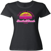 Inktastično ljeto Uživajte u suncu Sanibel Beach Florida u ružičastoj ženskoj majici