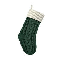 Božićni pleteni čarape 18in Dekor festival poklon torba Kamin Xmas Tree Viseći ukrasi Decor Decor Božićna