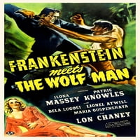 Frankenstein vs Wolfman Poster Print Hollywood Photo Archive Hollywood Arhiva fotografija