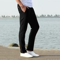 Muške teretne hlače opušteno fit casual elastično struk za pravljenje struka Pješačke hlače sa džepovima