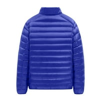 SNGXGN Muškarci Leisure Opuštena fit jakna Zimska jakna s kapuljačom muške jakne, plava, veličina XL