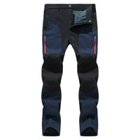 Muške elastične struke Sportske hlače Velike i visoke atletske hlače na otvorenom tamno plave veličine