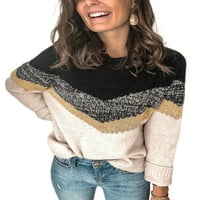 Calzi džemper za vrat za žene pletene pletene džempere Ležerne prilike ugodno Jumper vrhovi snimljeni