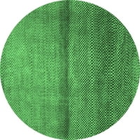 Ahgly Company u zatvorenom okruglom sažetkom Smaragdno zeleni modernim prostirkama područja, 7 'runda