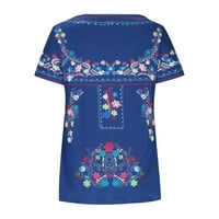 Podudarni setovi za žene Ljetna modna žena kauzalna bluza za ispis kratkih rukava majica Ljetni gumb