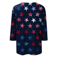 Prikaži svoj patriotizam Himiway Summer Fashion Essentials Ženska modna američka zastava Casual Sedth
