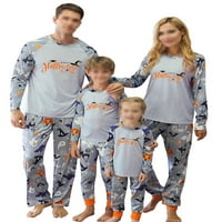 Cindysus Ženske muškarce Dječje noćna odjeća s dugim rukavima za spavanje elastičnog struka Porodica