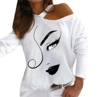 FVWitlyh White T majice za ženska košulja za klupsku košulju s kratkim rukavima majica majica majica