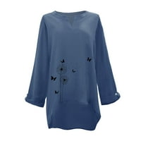 BAOCC Bluze za žene Dressy Ležerne prilike plus veličina Žene Ležerne prilike s dugim rukavima Floral