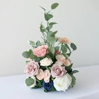Umjetni cvjetni buketi, autentično lažno cvijeće sa zelenim stabljikama za dodelu za vjenčanje kućni