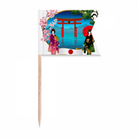 Kimono Girl Japan Kultura Kišobran Kišobran zastava za zube Oznake označavanje za zabavu TONA Osjećaj