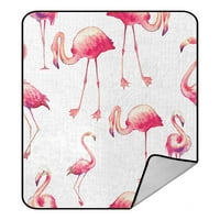 Flamingo fleece pokrivač fleece natrag bacanje pokrivač 58x