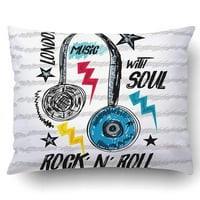 London Rock and Roll Music Print Poster jastučni jastuk za jastuk
