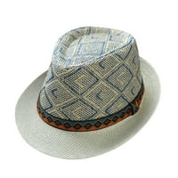 FVWitlyh Ljetni putovanja Muškarci i žene Retro Jazz Hat Bohemian Style British Sun Hat Travel Sun Hat