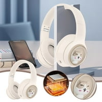 SHLDYBC Bluetooth slušalice preko uha, sklopivih bežičnih i žičnih stereo slušalica, za mobitel, PC,
