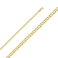 Jewels 14k žuta zlatna ogrlica sa konkavnom lancu sa kopčom kandže od jastoga