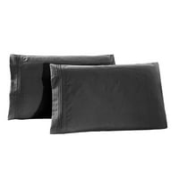 TSSUOUun Solid jastučni jastučni jastuk navlake za prekrivači pravokutnika bacač za jastuk set sivi