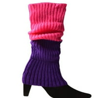 Binpure ženska nogu toplije, čvrste boje duge rastegne pletene visoke čarape
