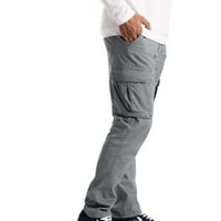 Yyeselk muške multi-džepne hlače na otvorenom teretom Jogger Pant Work Hiking taktičke labave ravne