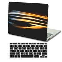 Kaishek za staru verziju MacBook Air S CASE - rel. Model A & A1369, plastični poklopac tvrdog papira + crni poklopac tastature, cvijet 1356