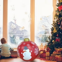 Vikakiooze Outdoor Božić iatabilna kuglasti džinovski božićni ukrasi za božićne ukrase