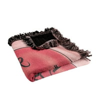 Love Lucy pokrivač, 50'x60 '3D logotip tkani tapiset pamučni mješavina FINGIRANO baca