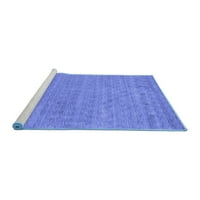 Ahgly Company Machine Persibles Indoor Rectangle Sažetak Plava prostirke savremene površine, 5 '7'