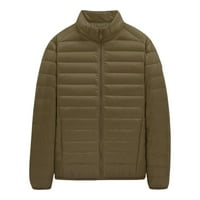 SNGXGN muške tople pamudne jakne zimska jakna sa kapuljačom mens jakne, zelena, veličine 5xl