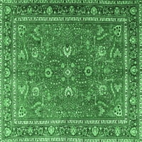 Ahgly Company Zatvoreni pravokutnik perzijski smaragdno zelene tradicionalne prostirke, 5 '8'