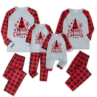 CPTFADH Božićne pidžame za obiteljska porodica koja odgovara pidžami slatka Truss Print PJS PAID PAJANJA